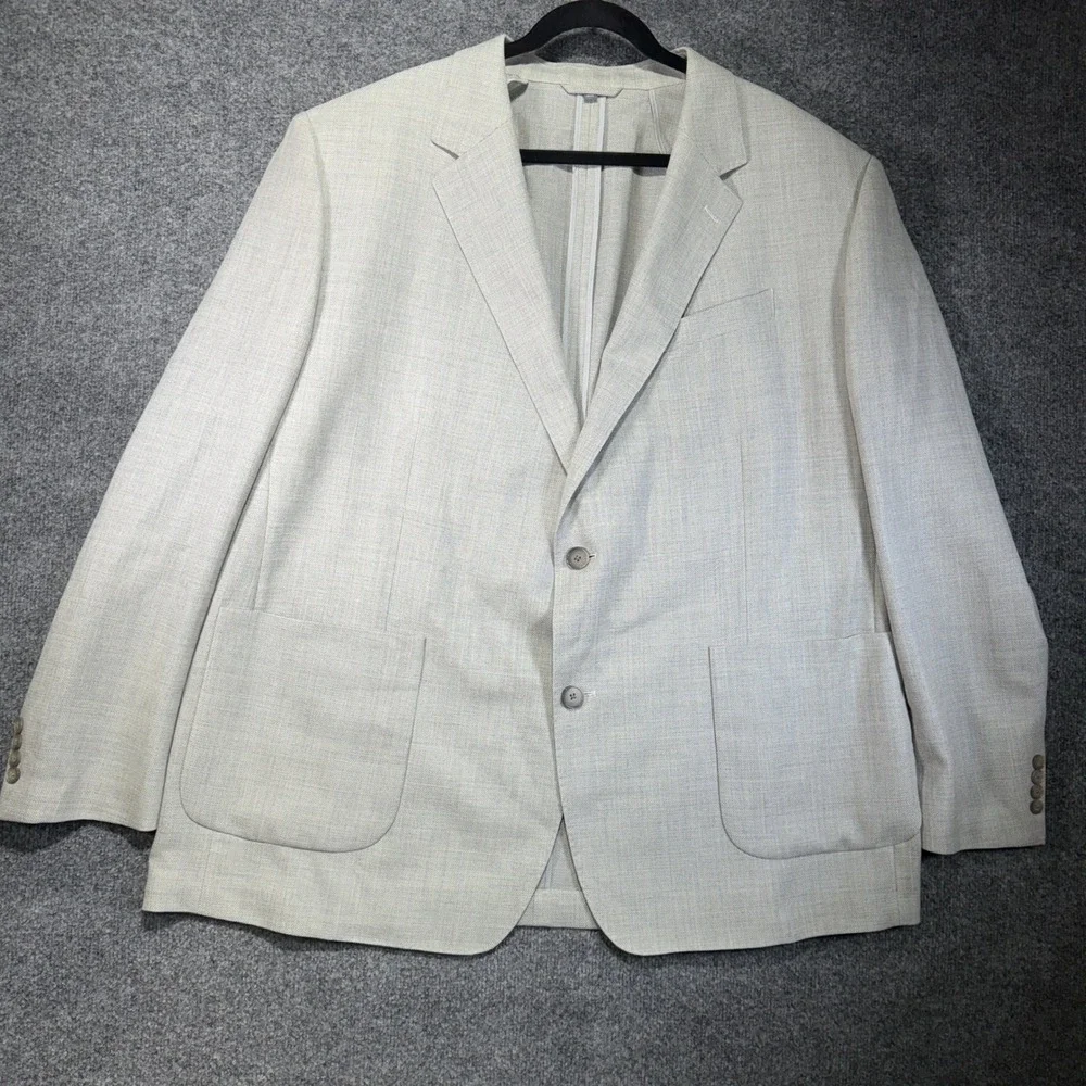 Bonobos Vitale Barberis Canonico Blazer Mens 54R Gray Wool Unstructured Standard